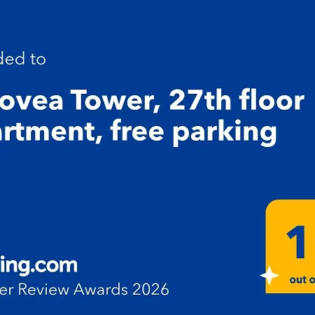 Eurovea Tower, 27th Floor Apartment, Free Parking アパート ブラチスラヴァ